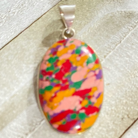 144 ❤️ Balloon Jasper Gemstone Crystal Pendant - Picture 3 of 4